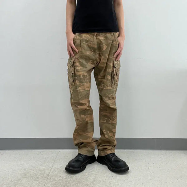 [BUNJANG] Alpha Industries Military Camo Cargo Pants (L) / 알파인더스트리 밀리터리 카모 카고 팬츠 L