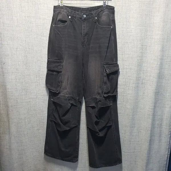 [BUNJANG] Trillion Black Black Cargo Pants M / 트릴리온 블랙 흑청 카고 팬츠 M