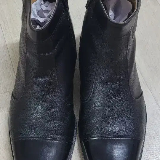 [BUNJANG] Pierre Cardin Men's Leather Boots Black 260 / 피에르가르뎅 남성 가죽 부츠 260 블랙