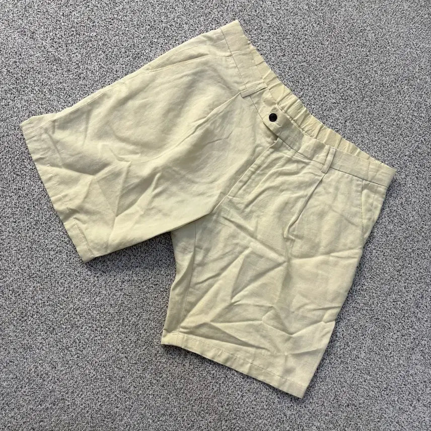 [BUNJANG] 2eom Omme Beige Shorts / 2 이로 옴므 베이지 반바지 0723J2