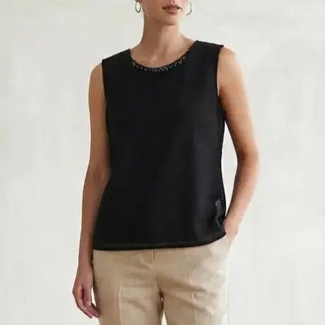 [BUNJANG] Crocodile Lady See-through Sleeveless Blouse (Women's 105) / [105]크로커다일레이디 시스루 민소매 블라우스