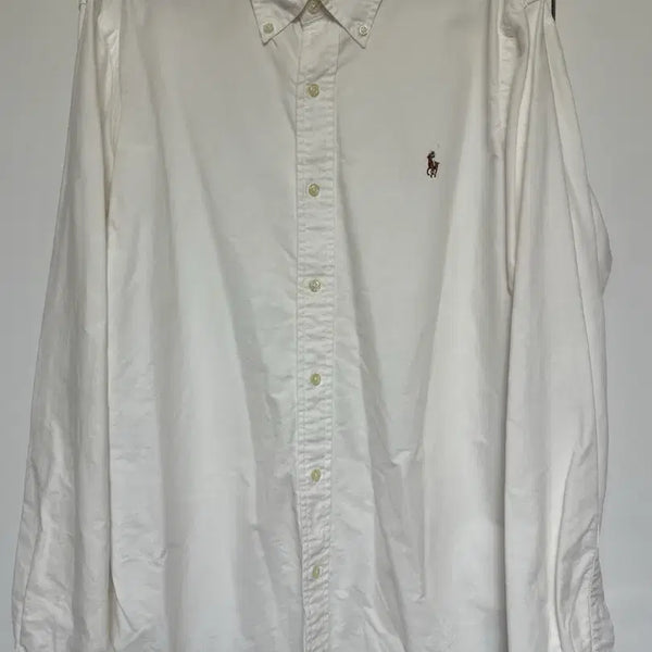 [BUNJANG] Polo Ralph Lauren Oxford Shirt White / 폴로 랄프로렌 옥스포드 셔츠 화이트