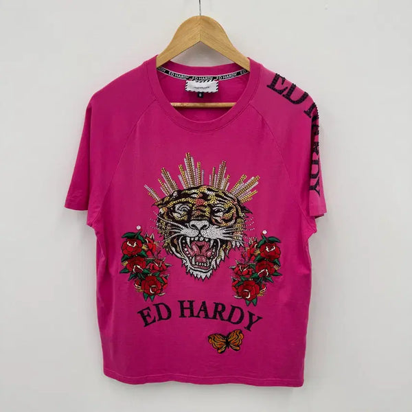 [BUNJANG] Ed Hardy Short Sleeve T-Shirt / 에드하디 반팔