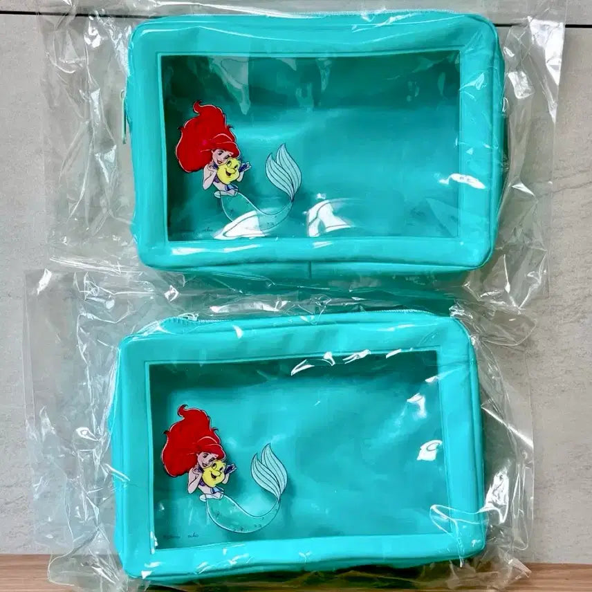 [BUNJANG] Disney The Little Mermaid Ariel Pouch PVC Transparent / (일본/새상품) 디즈니 애리얼 인어공주 파우치
