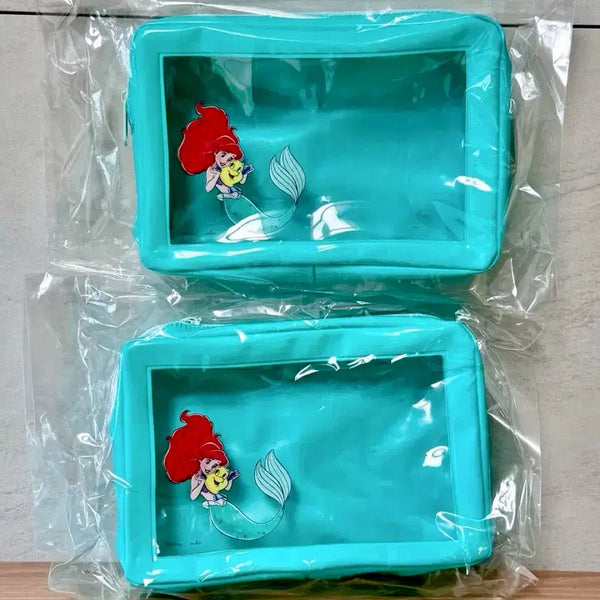 [BUNJANG] Disney The Little Mermaid Ariel Pouch PVC Transparent / (일본/새상품) 디즈니 애리얼 인어공주 파우치