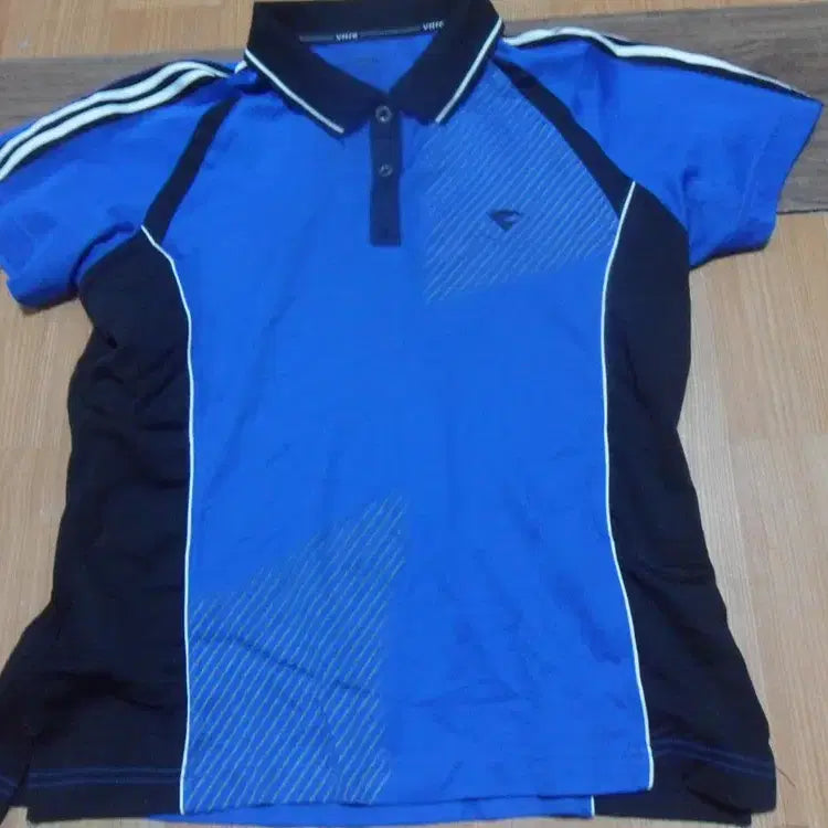 [BUNJANG] Vintage Women's Collar T-Shirt Badminton Wear - Size M / 6천원구제 비트로 여성 반팔 카라 티셔츠 배드민턴복 4