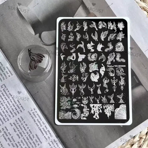 [BUNJANG] Sensationail Nail Stamping Plate SD3009 / 세이셔 네일 스탬핑 플레이트 SD3009