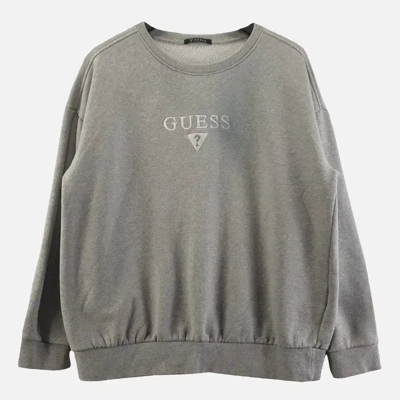 [BUNJANG] Guess Light Gray Women's Sweatshirt L / 게스 라이트 그레이 여자 맨투맨 L N8127