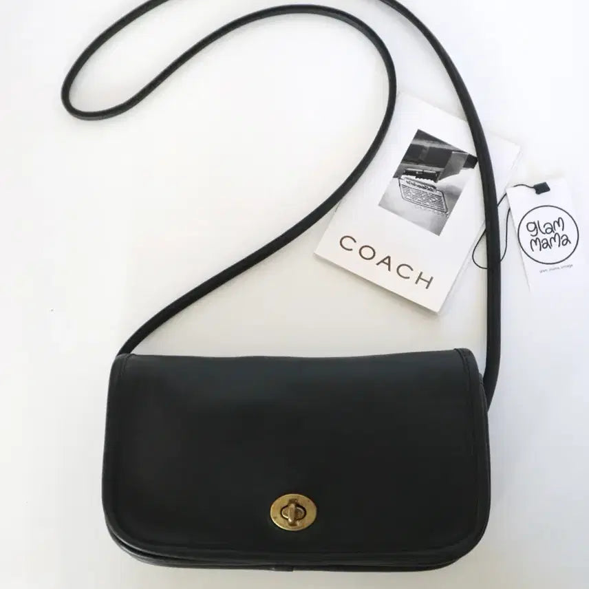 [BUNJANG] 90s Coach Turnlock Penny Bag Black / 90s 올드 코치 턴락 페니백 블랙
