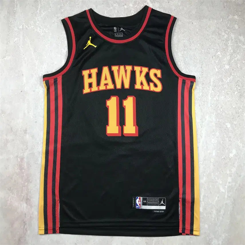 [BUNJANG] Atlanta Hawks Trae Young #11 Black Basketball Jersey / NBA 이글스 11번 트레이 영 신상 블랙 농구복 YOUNG