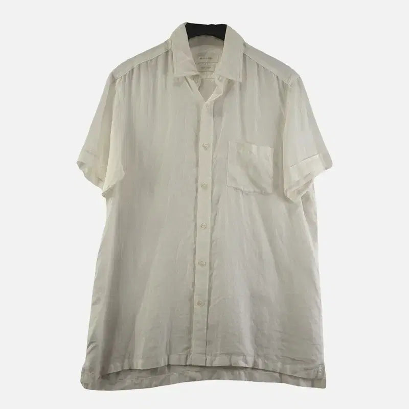 [BUNJANG] Massimo Dutti White Men's Shirt M / 마시모두띠 화이트 남자 셔츠 M N8160
