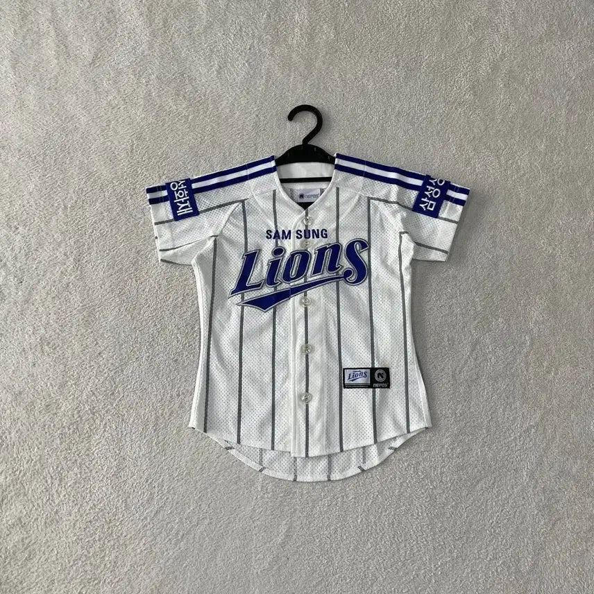 [BUNJANG] Samsung Lions An Ji-man Autographed Youth Baseball Jersey Size 3 / 3 삼성라이온즈 왕조 안지만 싸인 유니폼 아동 키즈