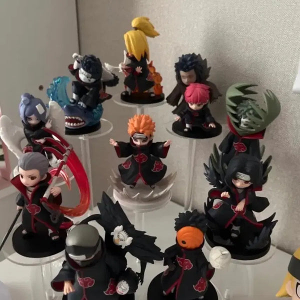 [BUNJANG] Popmart Naruto Akatsuki Figure Set with Acrylic Display Case / 나루토 팝마트 아카츠키 피규어세트+아크릴 장식장