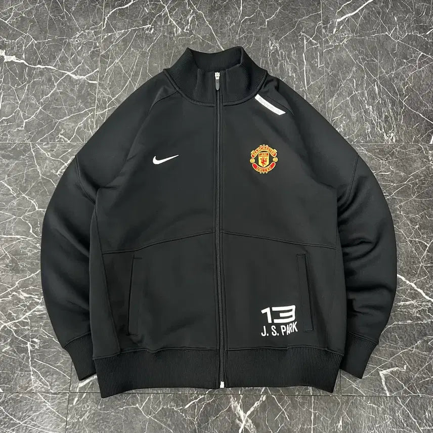 [BUNJANG] Nike Manchester United Park Ji-sung Track Top Jacket / 나이키 스우시 맨체스터 유나이티드 박지성 트랙탑 져지 자켓