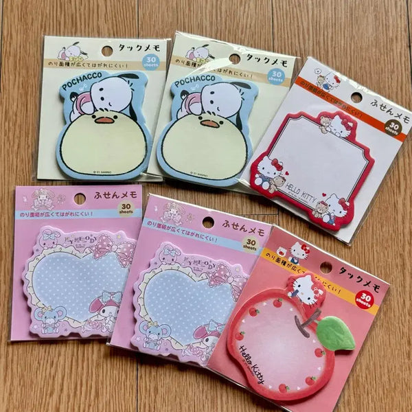 [BUNJANG] Sanrio Pochacco, Hello Kitty, My Melody Memo Pad & Post-it Set / (새상품/일괄) 산리오 포차코 헬로키티 마이멜로디 메모지 포스트잇 세트