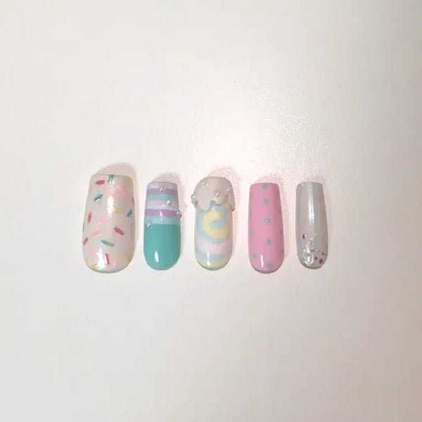 [BUNJANG] Handmade Kitsch Nail Tips / 키치한 수제 네일팁