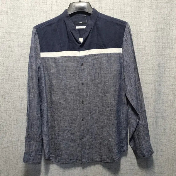 [BUNJANG] SYSTEM Homme Linen Long-Sleeve Shirt Size 100 / 시스템 남성 린넨 긴팔 셔츠 100