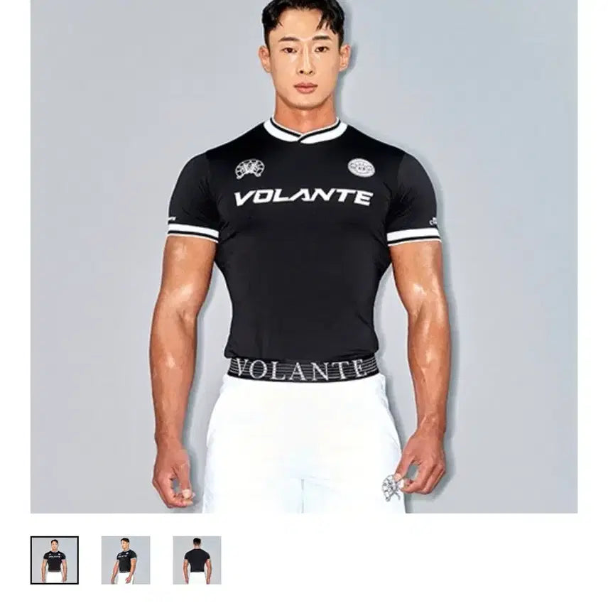 [BUNJANG] Volante Compression Short Sleeve T-Shirt / 볼란테 컴프레션 반팔 (2Size)