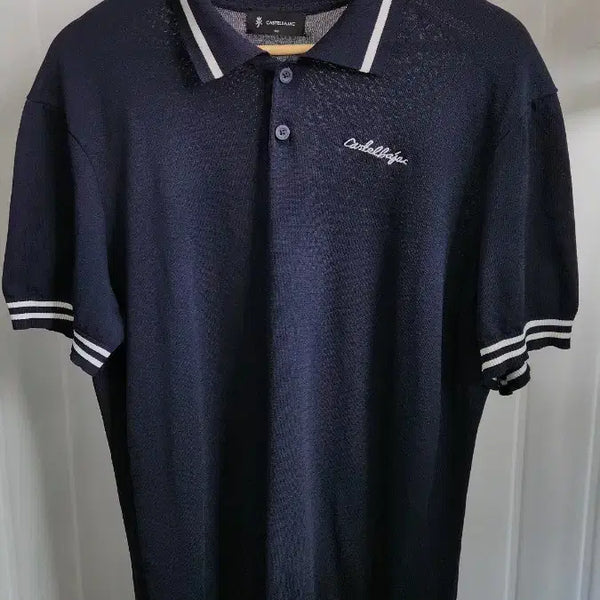 [BUNJANG] Castelbajac Navy Knit Polo Shirt XXL / 까스텔바작 네이비 니트 카라티 XXL