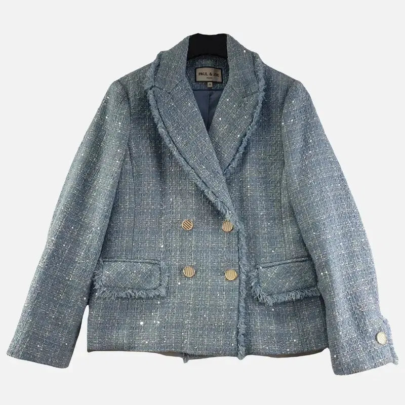 [BUNJANG] Paul & Joe Light Blue Women's Blazer / 폴앤조 라이트 블루 여자 블레이저 85-160 N8138