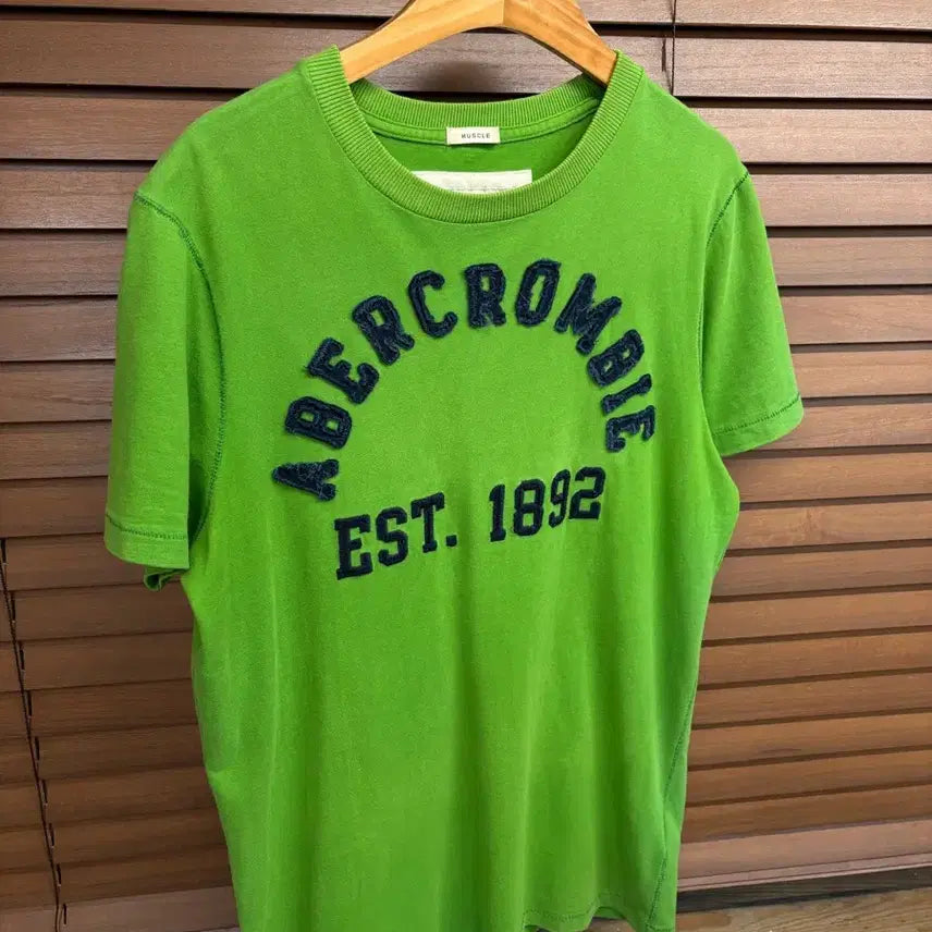 [BUNJANG] Abercrombie & Fitch Y2K Vintage Logo Green T-Shirt / 아베크롬비 앤 피치 y2k 빈티지 로고 그린 티셔츠 Abercrombie & Fitch