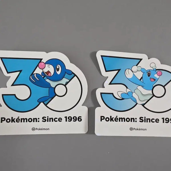 [BUNJANG] Pokemon 30th Anniversary Logo Sticker Set (Nurigon & Kiyong) / 포켓몬 30주년 로고 스티커 누리공 키요공 세트