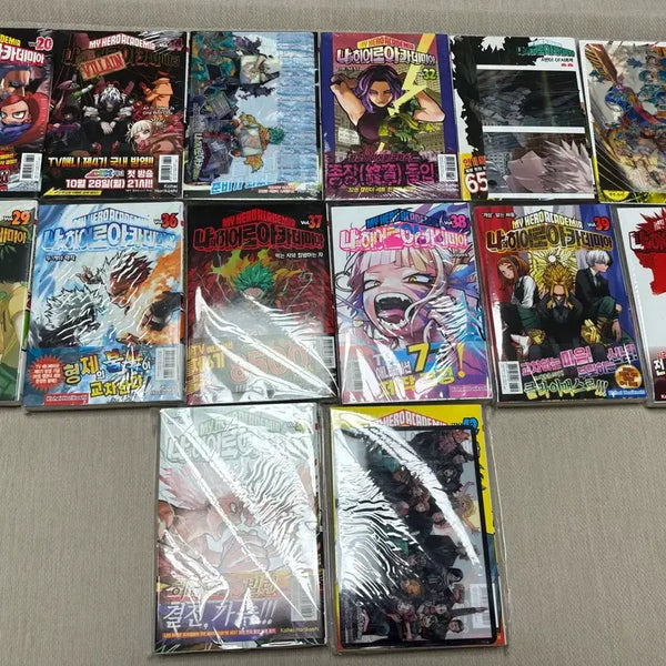 [BUNJANG] My Hero Academia Hiroaka First Edition Unsealed Sealed Manga Set / 나의 히어로 아카데미아 히로아카 초판 미개봉 개봉