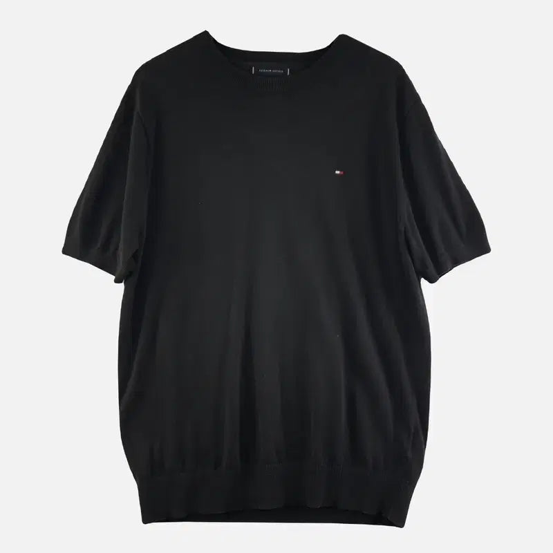 [BUNJANG] Tommy Hilfiger Black Men's Knit L / 타미힐피거 블랙 남자 니트 L N8169
