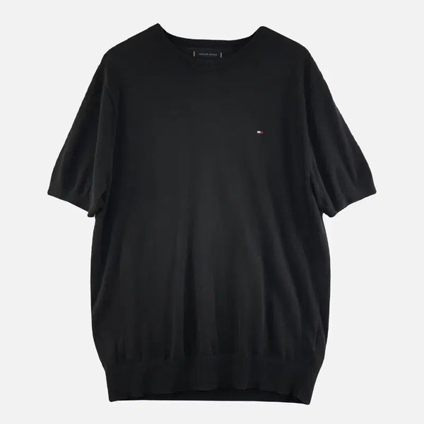 [BUNJANG] Tommy Hilfiger Black Men's Knit L / 타미힐피거 블랙 남자 니트 L N8169