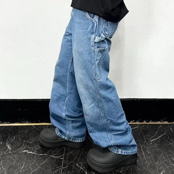 [BUNJANG] Carhartt B13 DST Carpenter Cargo Work Denim Pants / 칼하트 B13 DST 카펜터 카고 워크 데님 팬츠
