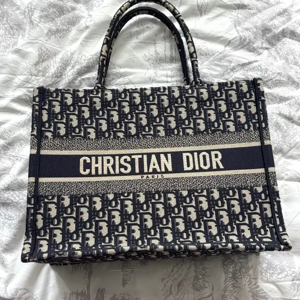 [BUNJANG] Medium Book Tote Bag Navy / 북토트 미디움 네이비