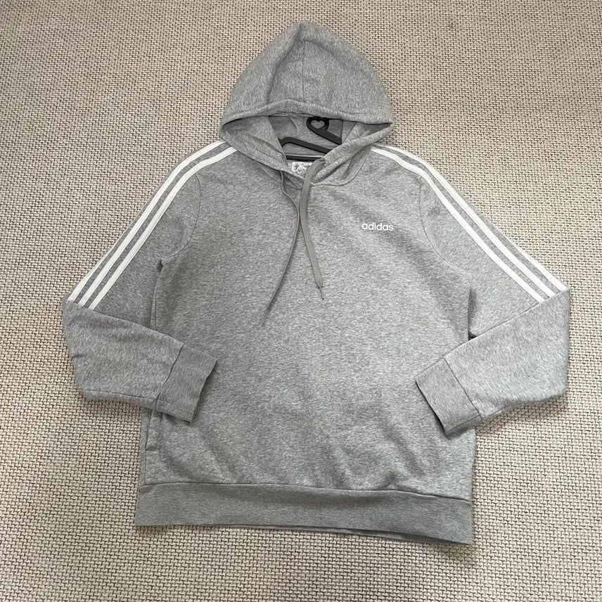 [BUNJANG] Adidas Fleece Hooded T-Shirt L / L 아디다스 기모 후드티셔츠 N.8686