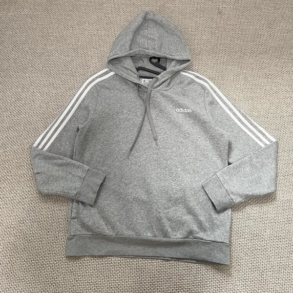 [BUNJANG] Adidas Fleece Hooded T-Shirt L / L 아디다스 기모 후드티셔츠 N.8686