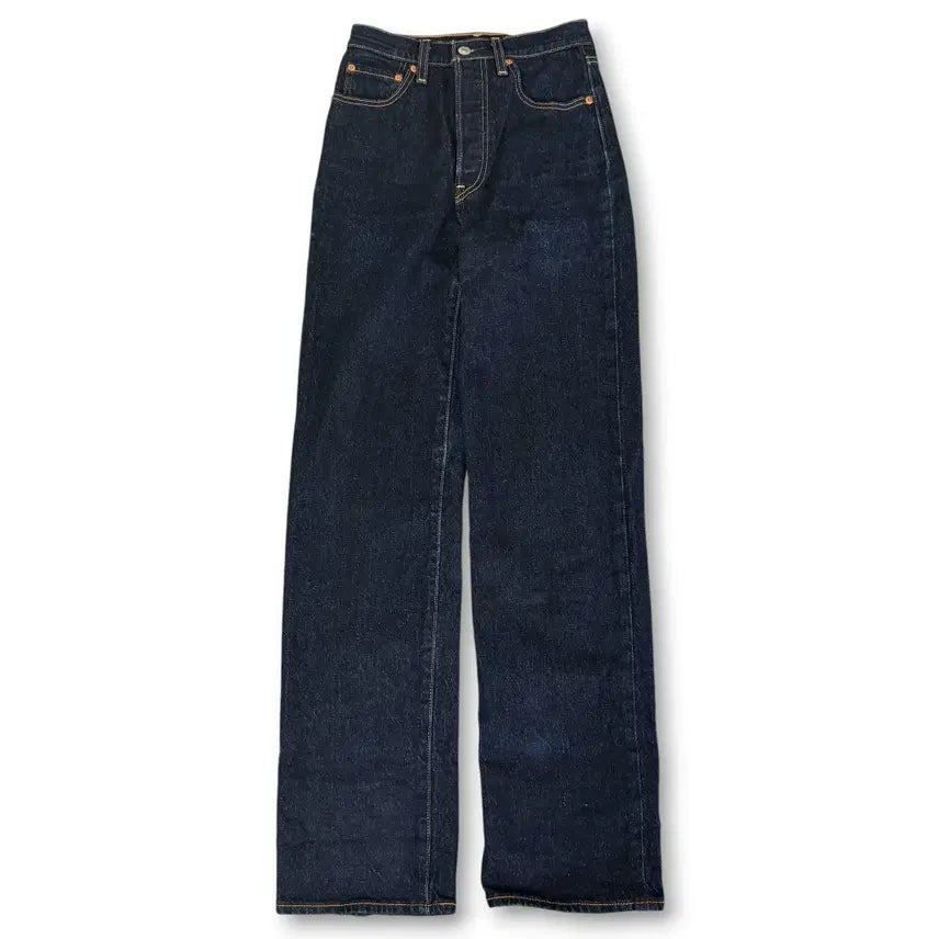 [BUNJANG] Levi's Premium Ribcage Straight Raw Denim Jeans / (24) 리바이스 프리미엄 리브케이지 스트레이트 생지 데님