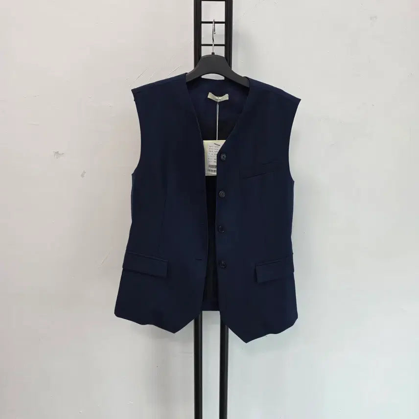 [BUNJANG] Lecto Navy Wool Vest / 정품 Lecto 렉토 조끼