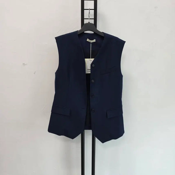 [BUNJANG] Lecto Navy Wool Vest / 정품 Lecto 렉토 조끼
