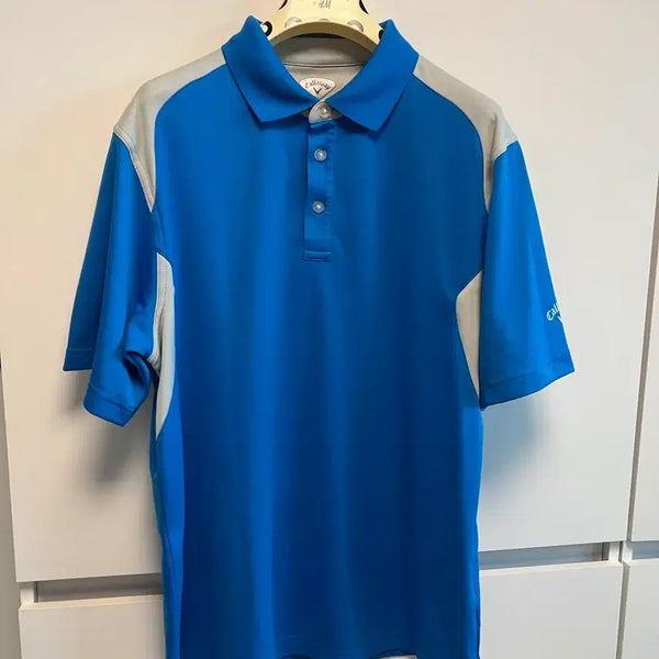 [BUNJANG] Callaway Blue Golf Polo Shirt / 캘러웨이 정품 파랑 골프 카라티