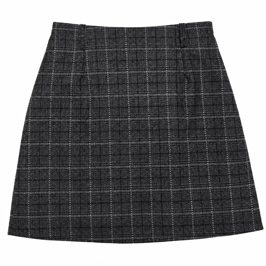 [BUNJANG] Plaid Skirt Pants / 체크 치마