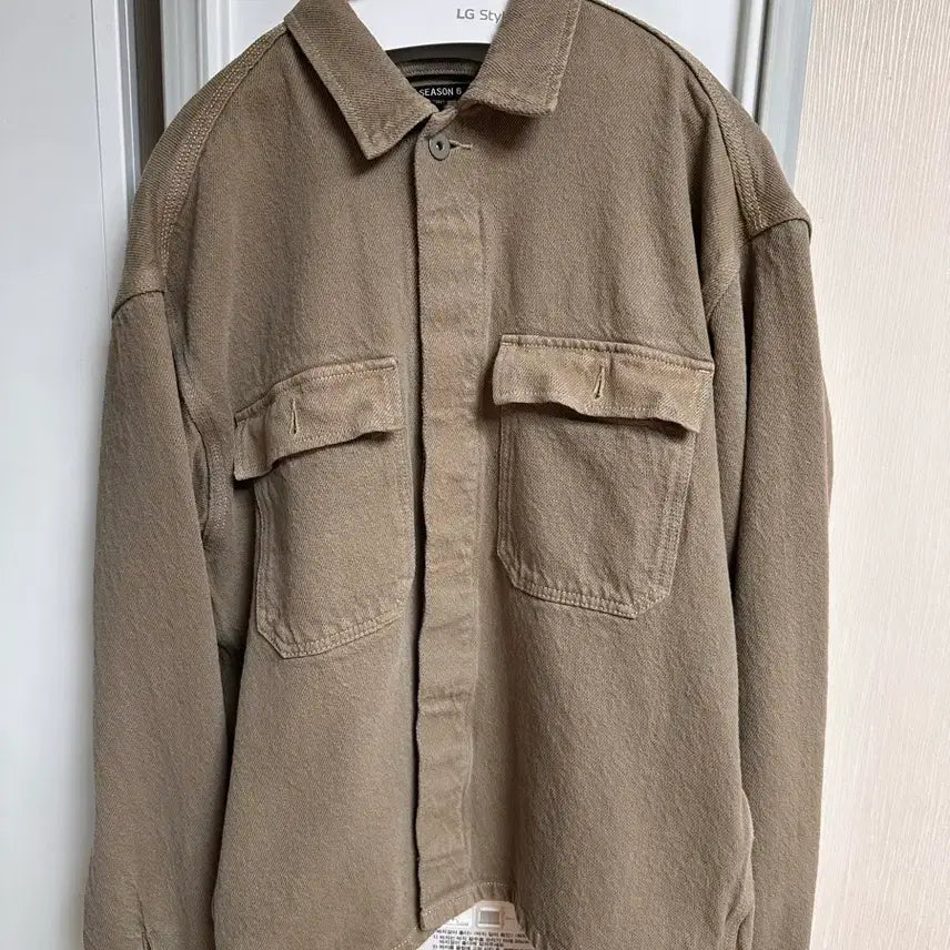 [BUNJANG] Yeezy Season 6 Work Shirt Sage / 이지 시즌 6 워크 셔츠