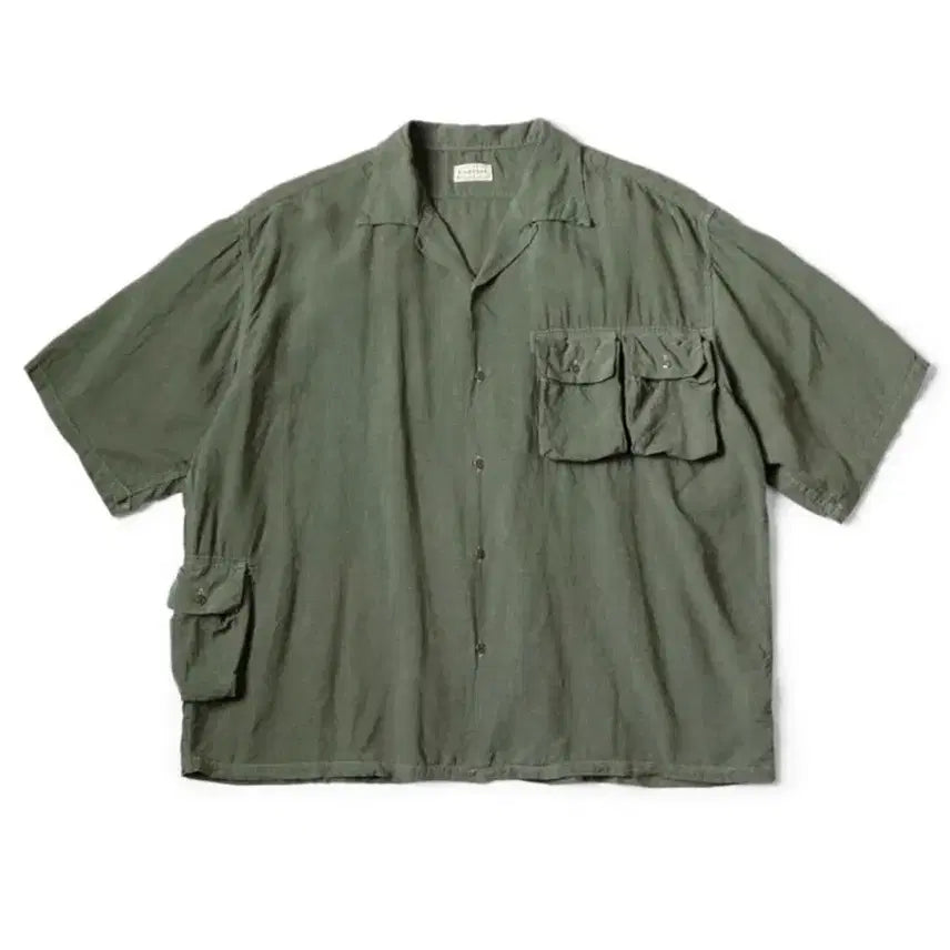 [BUNJANG] Capital Soft Linen Short-Sleeve T-Shirt / 캐피탈 반팔티 소프트 린넨 헌팅남아로하 3