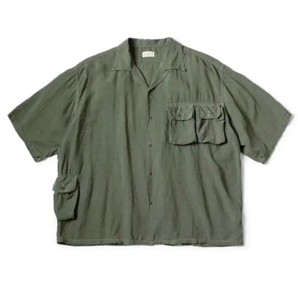 [BUNJANG] Capital Soft Linen Short-Sleeve T-Shirt / 캐피탈 반팔티 소프트 린넨 헌팅남아로하 3