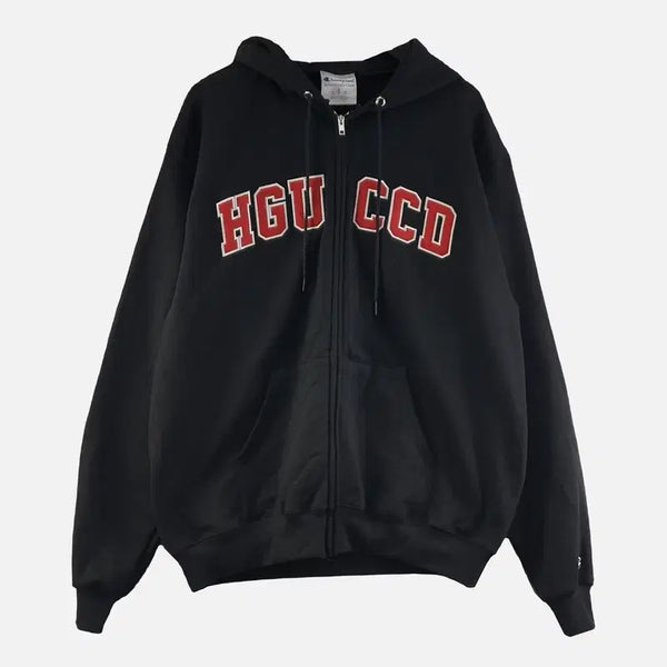 [BUNJANG] Champion Black Full-Zip Hoodie XXL / 챔피온 블랙 남자 후드 집업 XXL N8134
