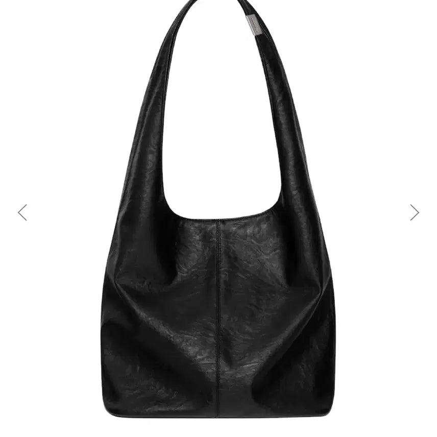 [BUNJANG] Glowny Black Leather Shoulder Bag / 글로니 블랙 레더 숄더백