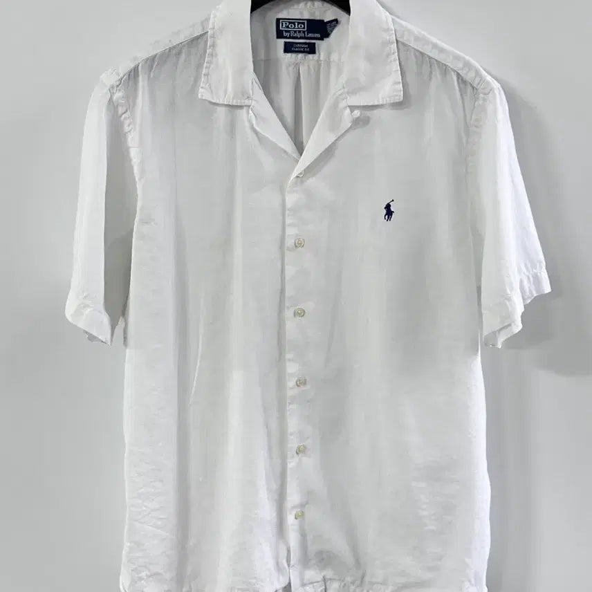 [BUNJANG] Polo Ralph Lauren White KORUM Short Sleeve Shirt / 폴로 화이트 커럼 반소매 셔츠 (va.76)