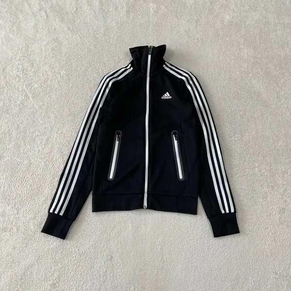 [BUNJANG] Adidas Women's Black Jersey Track Top Size 90 / 90 아디다스 여성 블랙 져지 트랙탑
