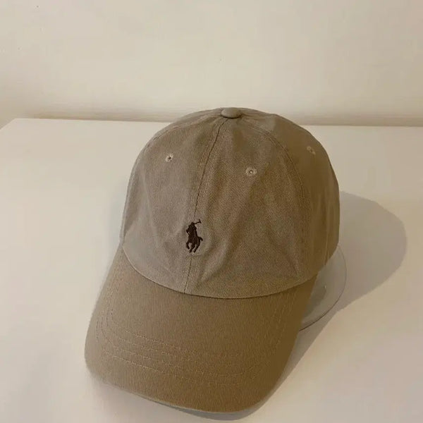 [BUNJANG] Polo Ralph Lauren Leather Strap Baseball Cap Beige / 폴로 랄프로렌 가죽스트랩 볼캡 베이지