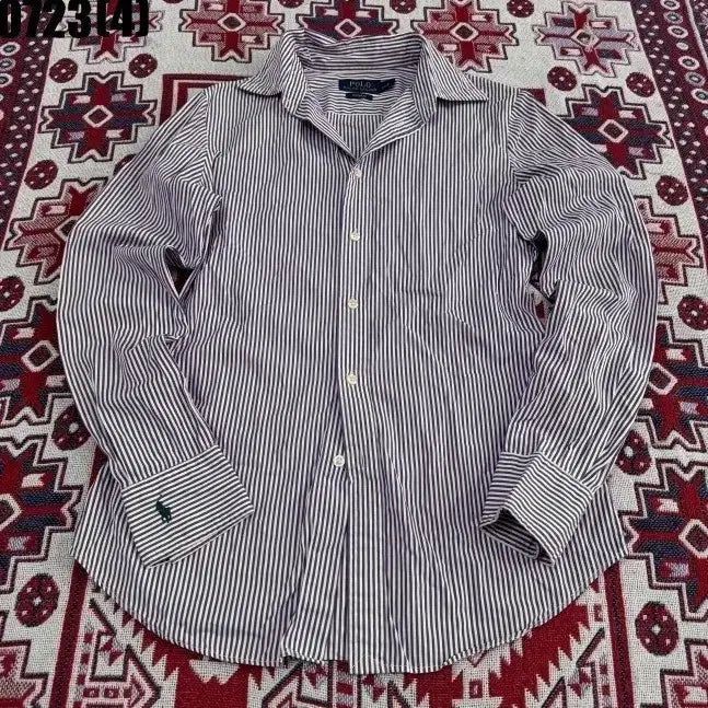 [BUNJANG] Polo Ralph Lauren Women's Striped Shirt / 폴로 랄프로렌 스트라이프 셔츠 6 0723