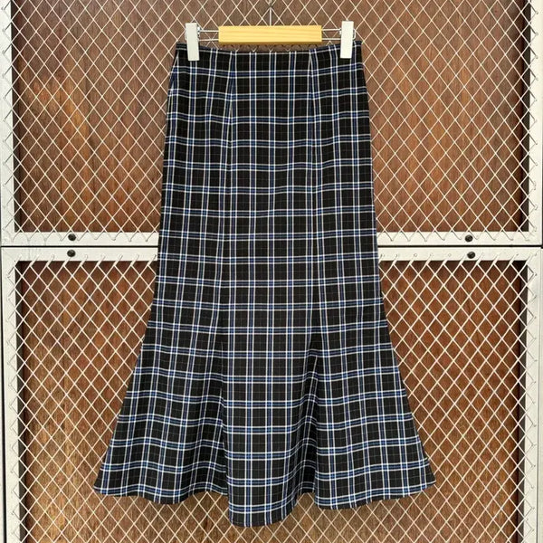 [BUNJANG] Your Name Here Yumina Check Mermaid Long Skirt S / 유어네임히얼 스커트 유미네 체크 머메이드 롱 스커트 S