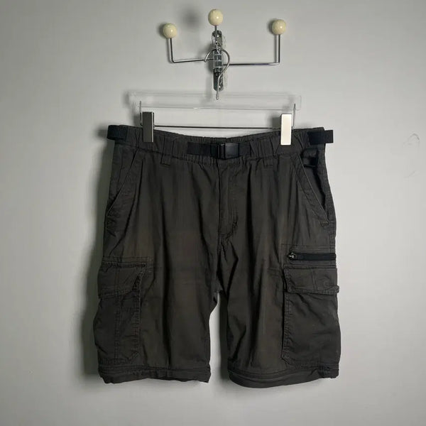[BUNJANG] Vintage Dark Grey Cargo Convertible Shorts / VTG 빈티지 다크 그레이 카고 반바지 30