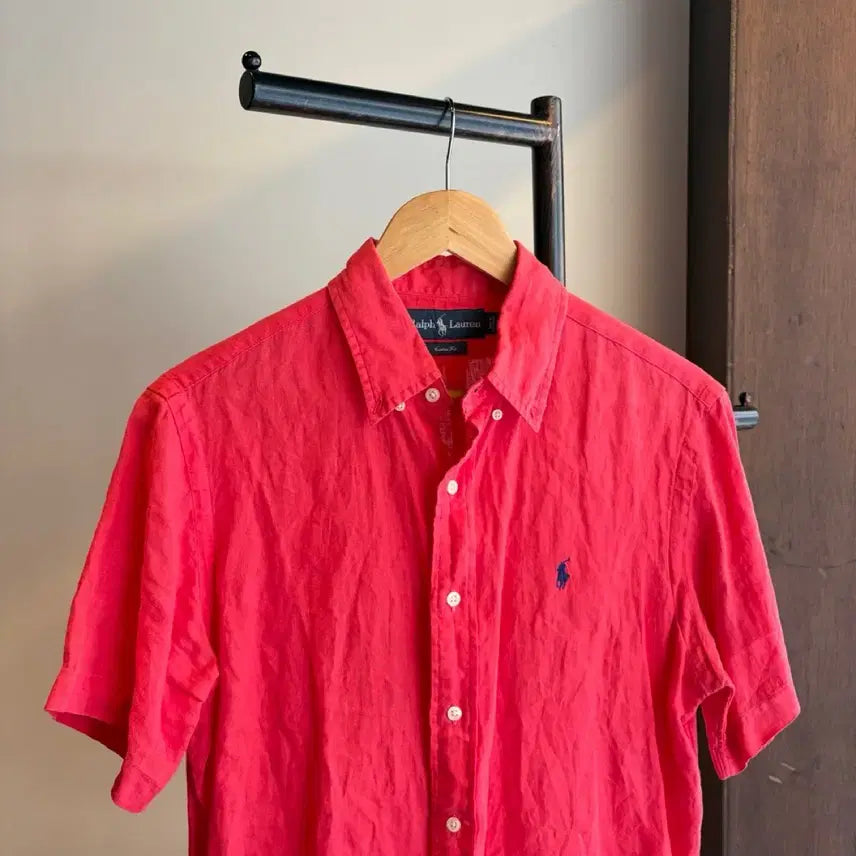 [BUNJANG] Polo Ralph Lauren Linen Short Sleeve Shirt / 17570 - 폴로 랄프로렌 린넨 반팔 셔츠